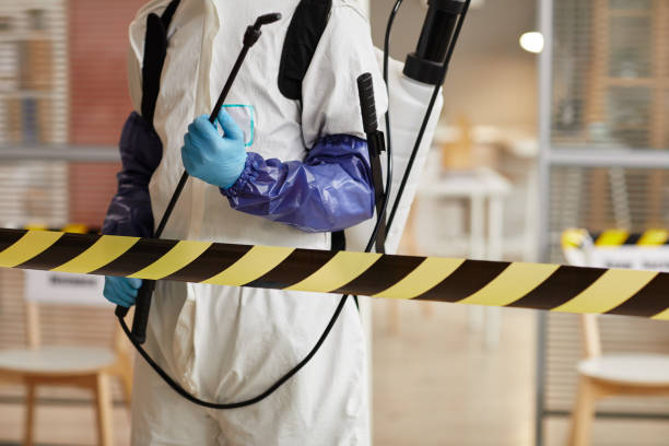 Professional Biohazard Cleanup technician working in Hinckley, IL